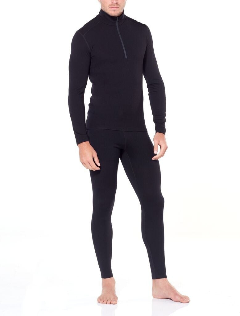 Icebreaker Mens 260 Tech Leggings Black/Monsoon