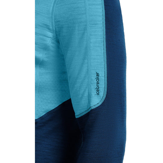 Icebreaker M Merino Blend 200 RealFleece Descender LS Half Zip Arctic/Atlantis/Cb