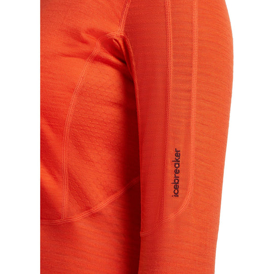 Icebreaker W Merino Blend 200 RealFleece Descender LS Half Zip Fervid
