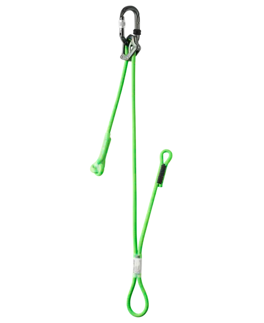 Edelrid Switch Double Adjust lanyard 120cm/45cm neon green