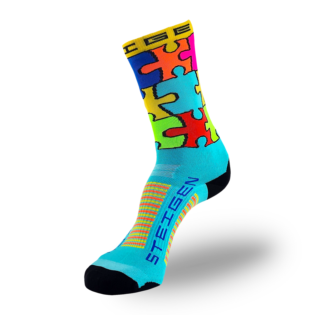 Steigen Jigsaw 3/4 Length Running Socks