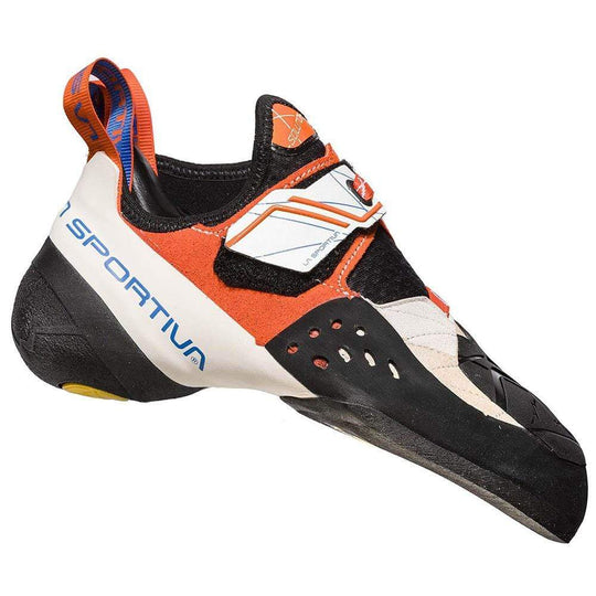 La Sportiva Solution Womens White/Lily Orange Climbing Shoe