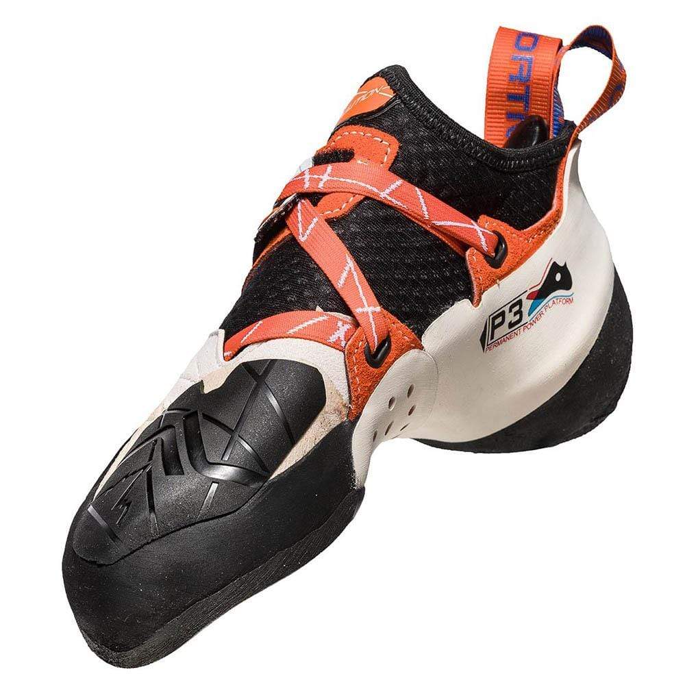 La Sportiva Solution Womens White/Lily Orange Climbing Shoe