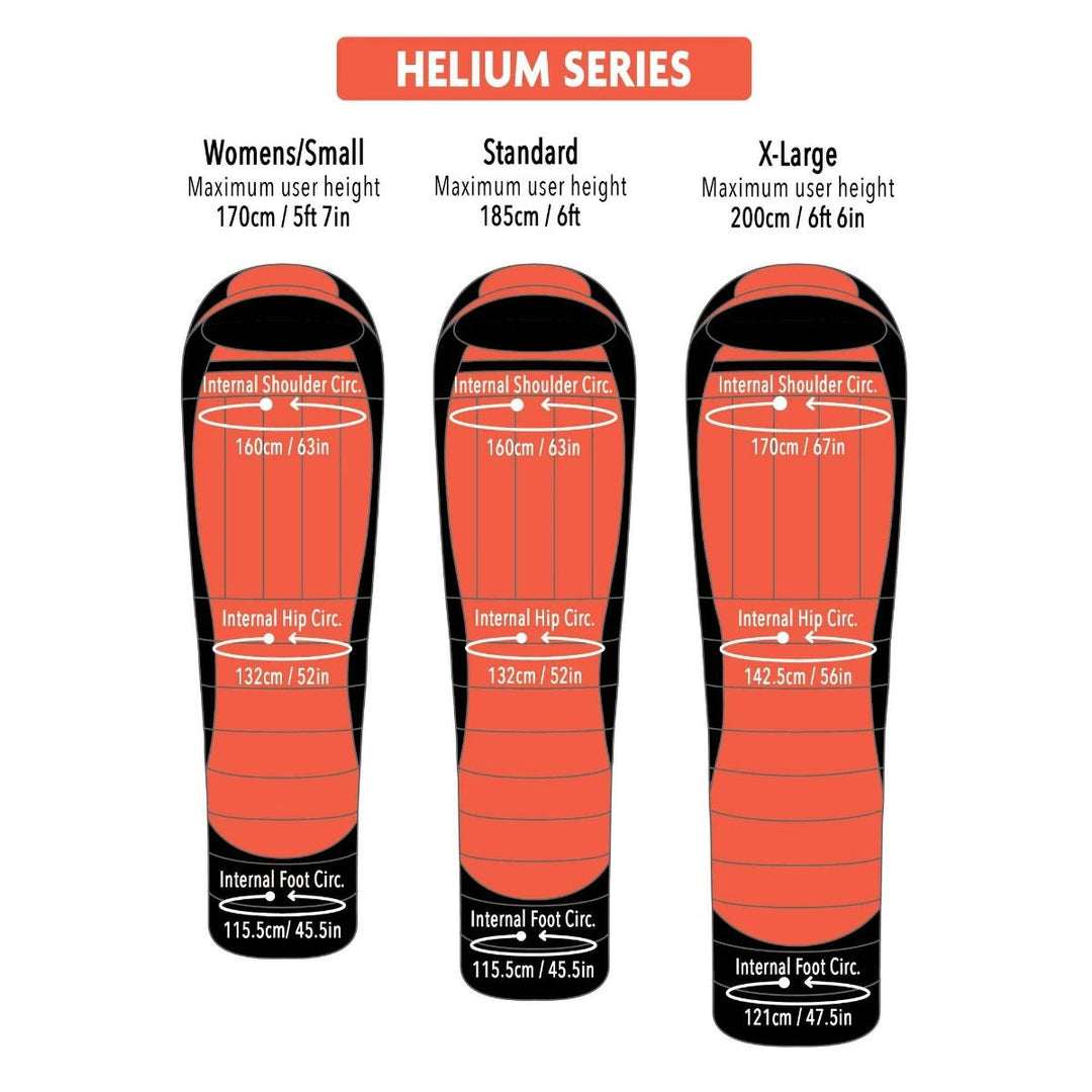 Mont Helium 600 XL sleeping bag - vertical baffle