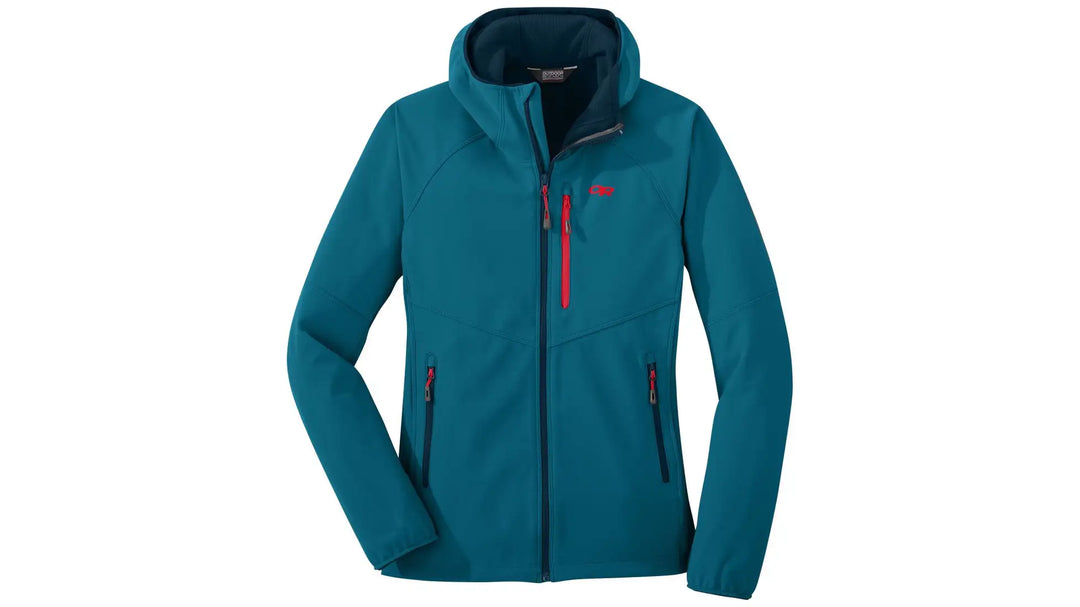 Outdoor Research Womens Ferrosi Grid Hooded Jacket celestial blue