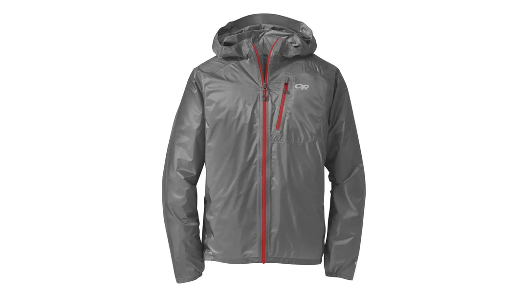 Outdoor Research Mens Helium II Jacket pewter/tomato