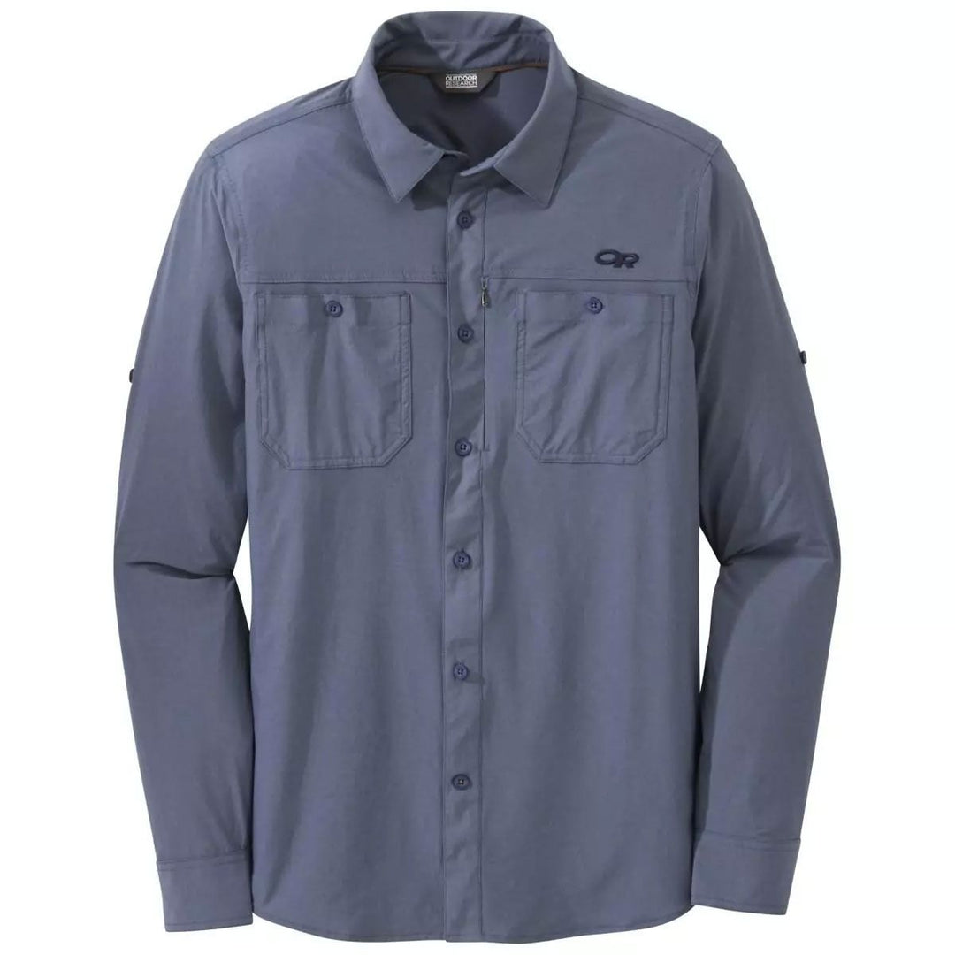 Outdoor Research Mens Wayward L/S Shirt steel blue
