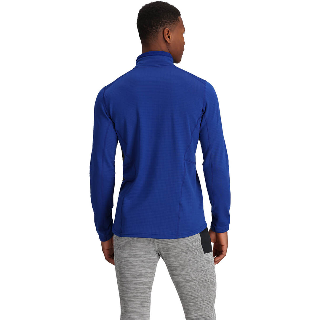 Outdoor Research Mens Vigor Grid Fleece Half Zip Azurite