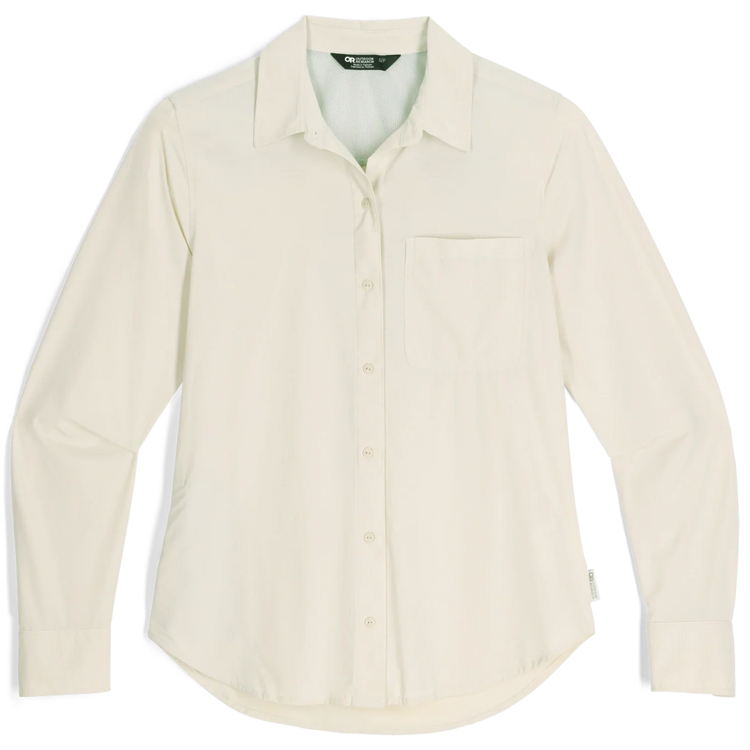 Outdoor Research Womens Astroman Long Sleeve Sun Shirt Oyster