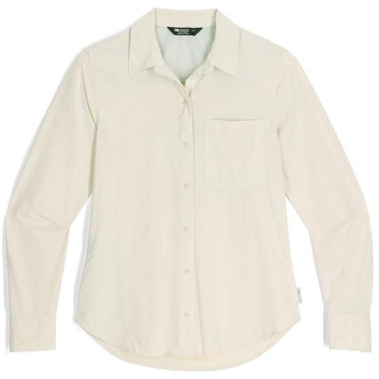 Outdoor Research Womens Astroman Long Sleeve Sun Shirt Oyster