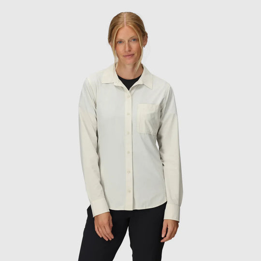 Outdoor Research Womens Astroman Long Sleeve Sun Shirt Oyster