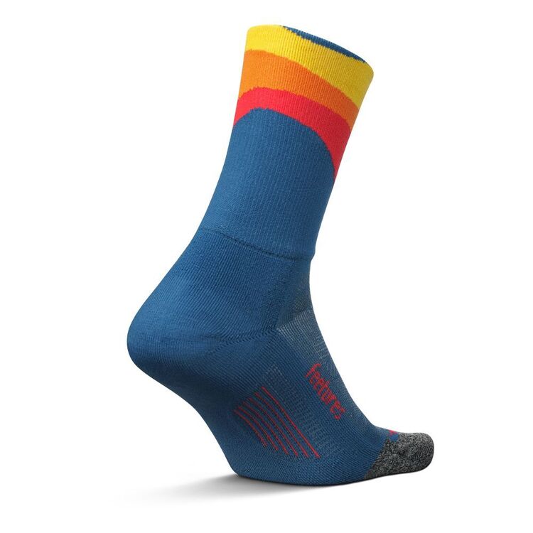 Feetures Elite Light Cushion Mini Crew Rhythmic Blue
