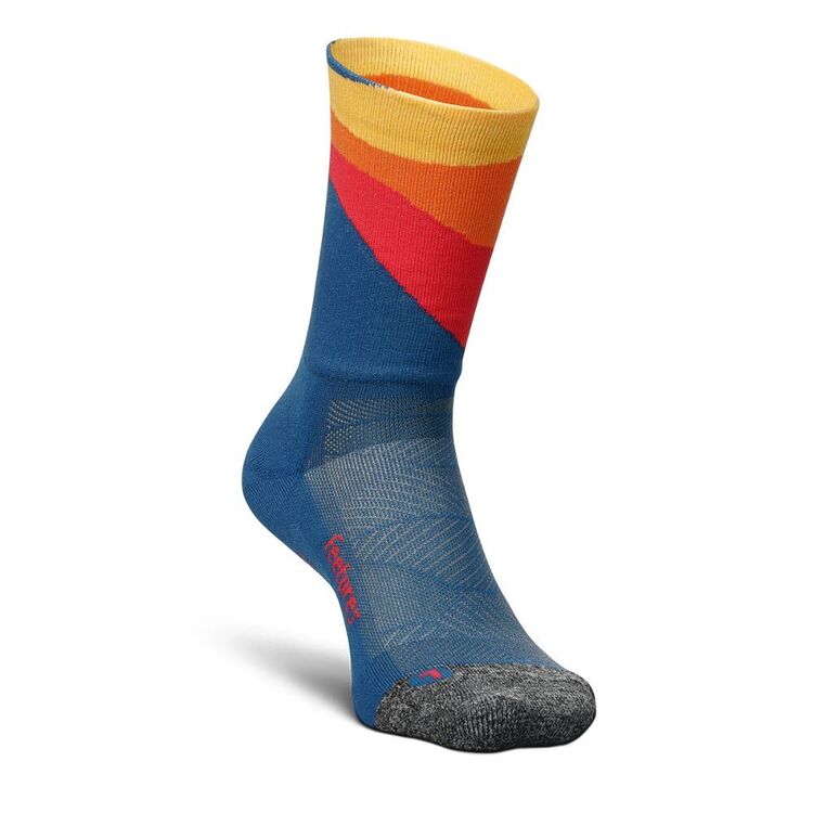Feetures Elite Light Cushion Mini Crew Rhythmic Blue