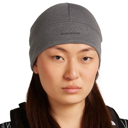 Icebreaker Merino 260 Waffle Knit Wander Reversible Beanie Obsidian/Black