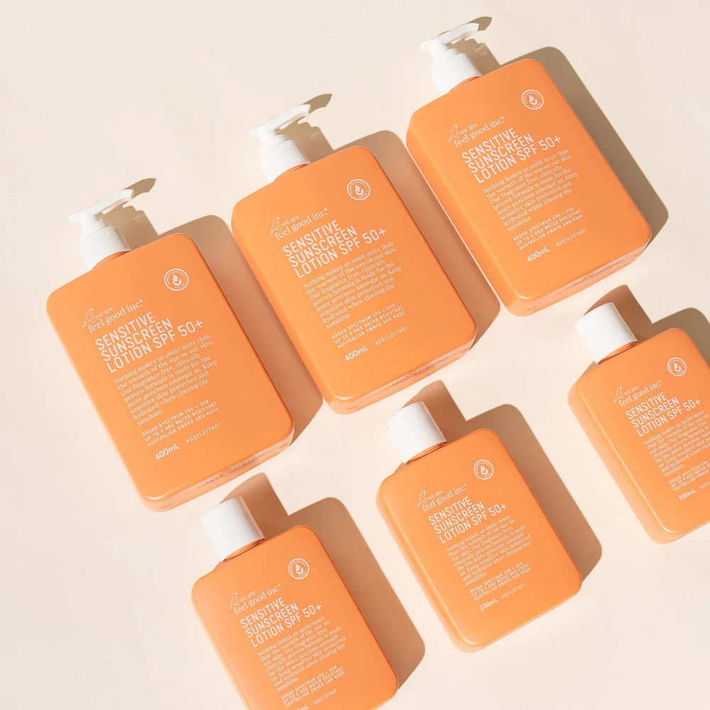 We are Feel Good Sensitive Sunscreen Lotion SPF50+ 200ml