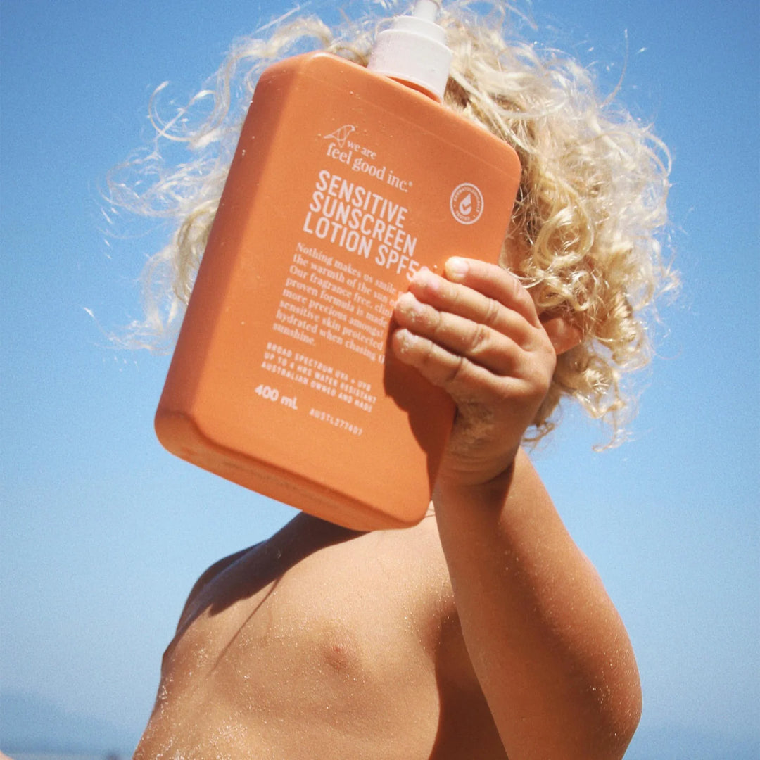 We are Feel Good Sensitive Sunscreen Lotion SPF50+ 200ml