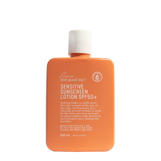 We are Feel Good Sensitive Sunscreen Lotion SPF50+ 200ml