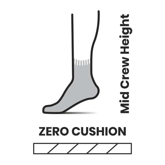 Smartwool Run Zero Cushion Mid Crew Socks