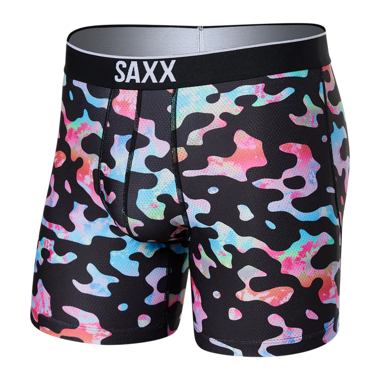 SAXX Volt Breathable Mesh Boxer Brief Washed Out Camo- Multi