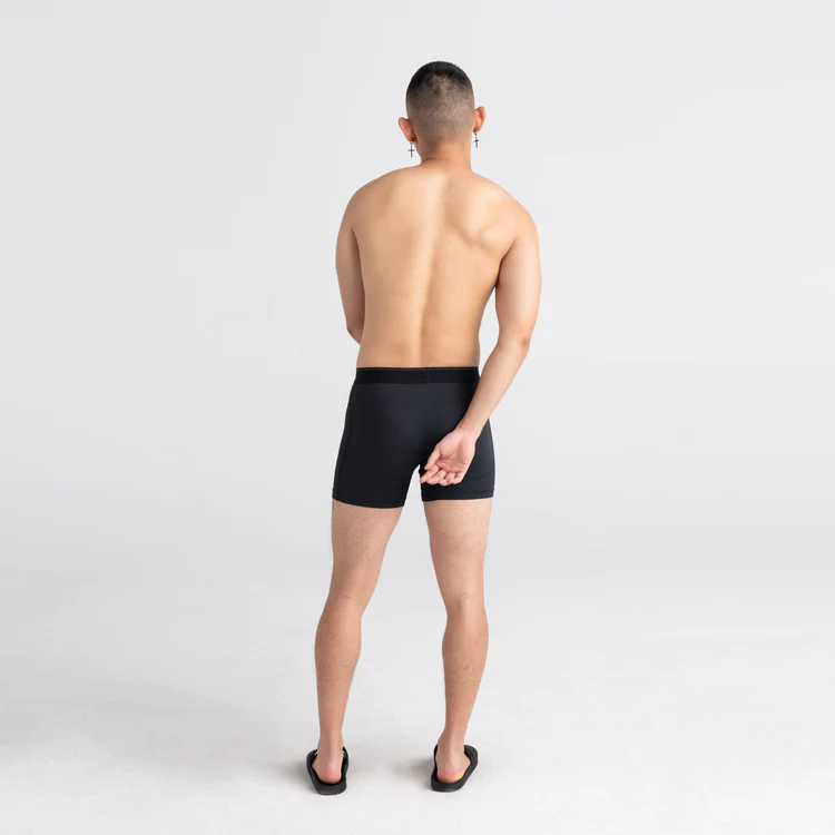 Boxer Clothing Rear SAXX Quest Quick Dry Mesh Boxer Brief Fly Black Ii – Summit Gear