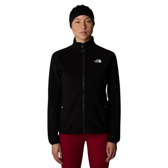 The North Face Women's 100 Glacier Full-Zip Fleece Tnf Black-Npf