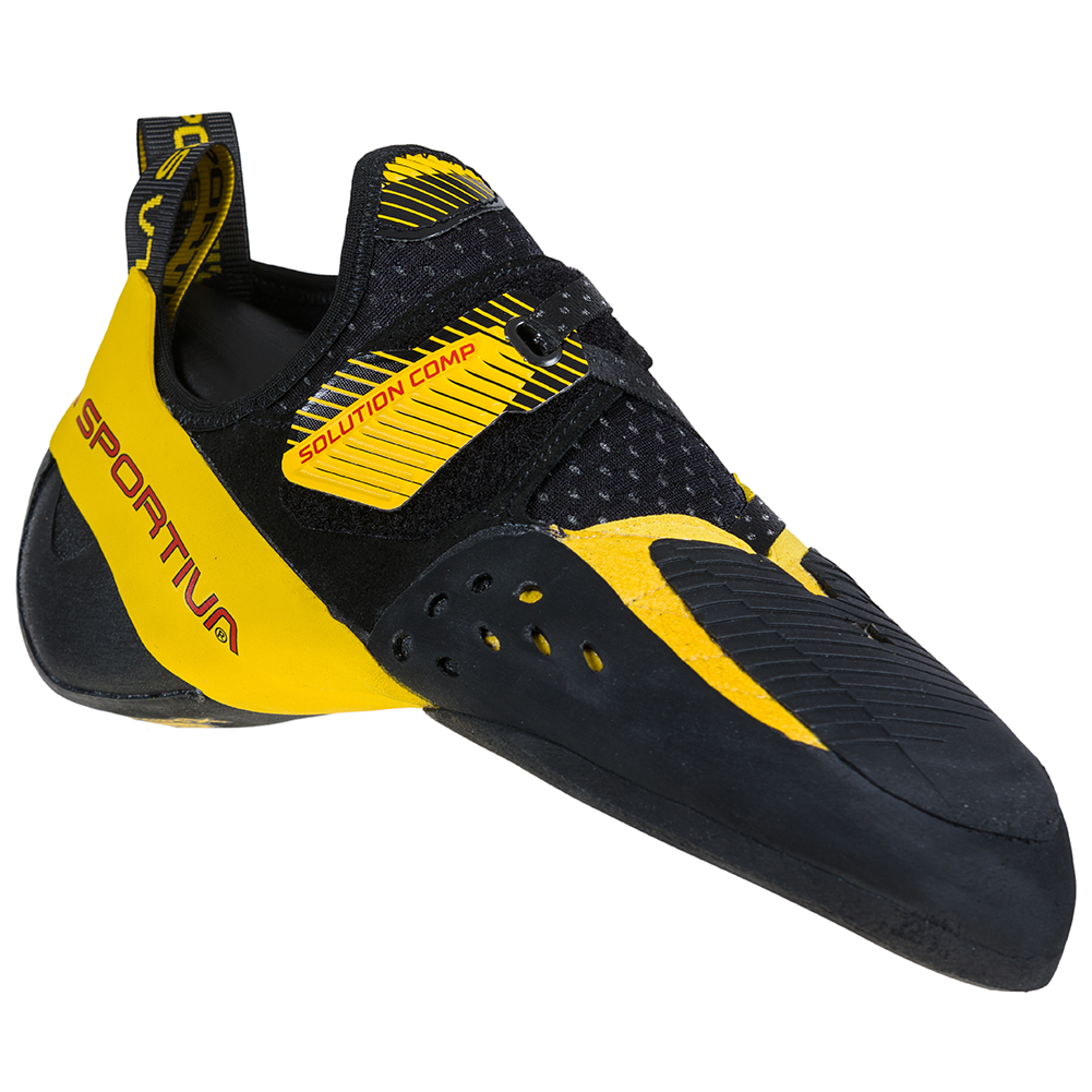 La Sportiva Solution Comp Black/Yellow Climbing Shoe