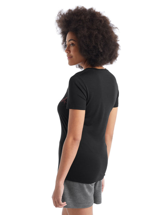 Icebreaker Women Tech Lite II SS Scoop Tee Swarming Shapes