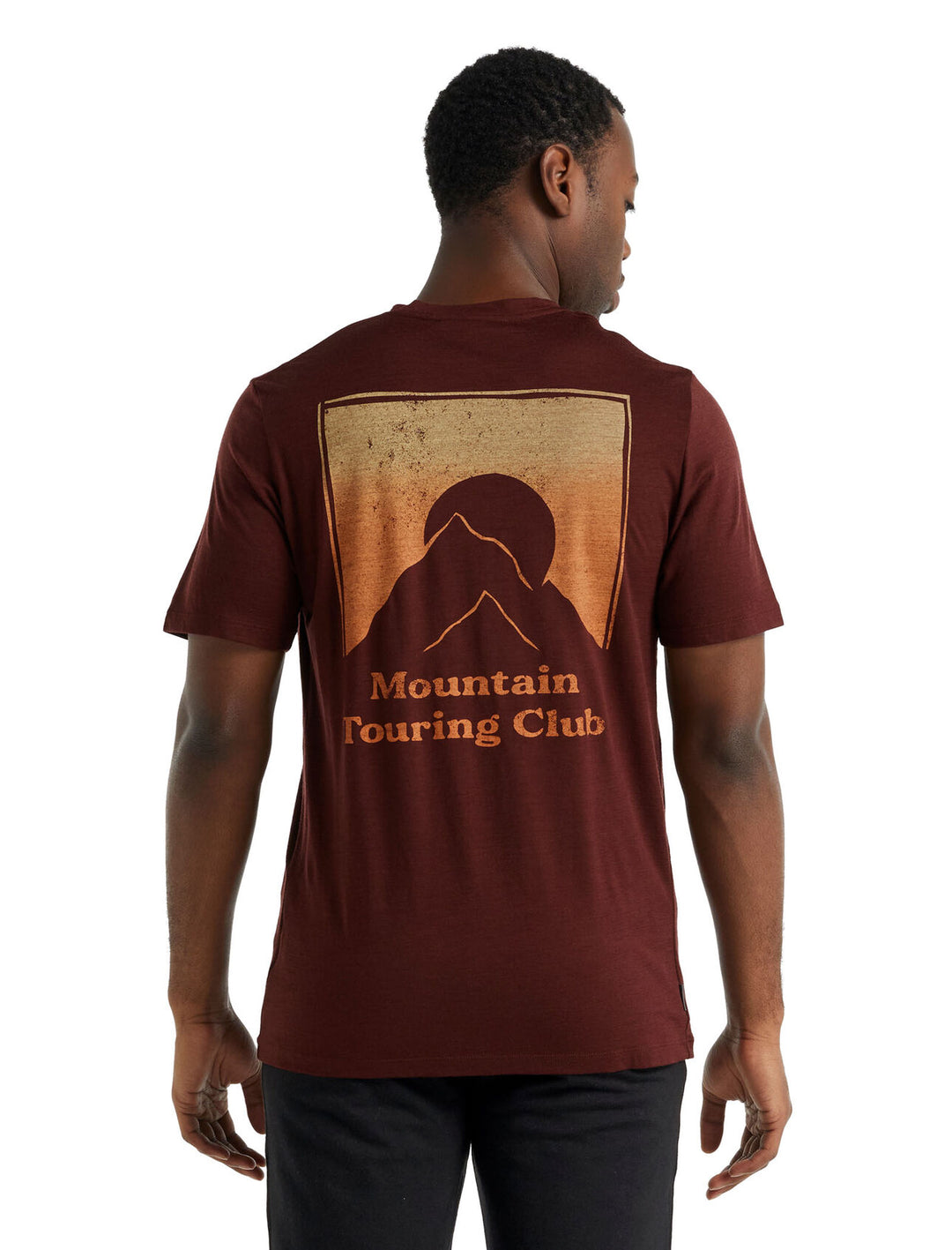 Icebreaker Men Tech Lite II SS Tee Mountain Touring Club Espresso