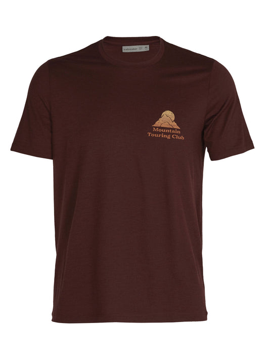 Icebreaker Men Tech Lite II SS Tee Mountain Touring Club Espresso