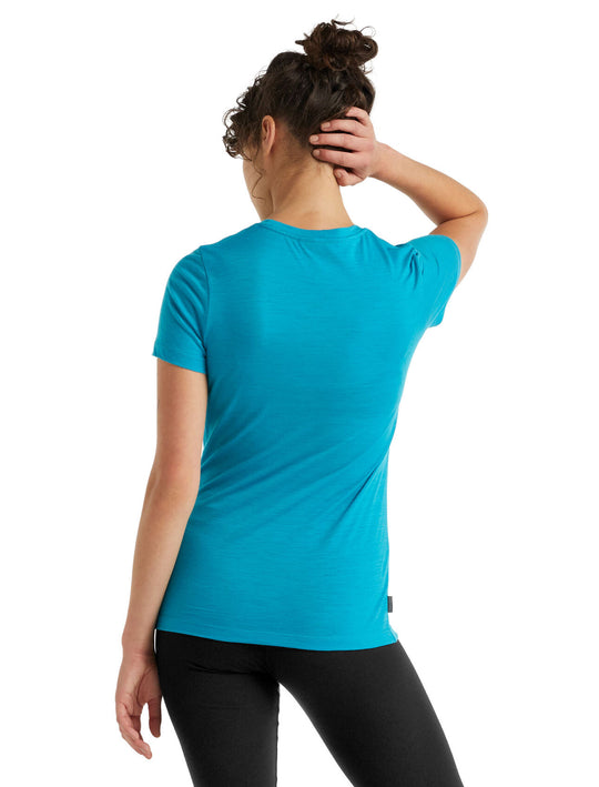 Icebreaker Women Tech Lite II SS Tee Natures Orb ARCTIC TEAL