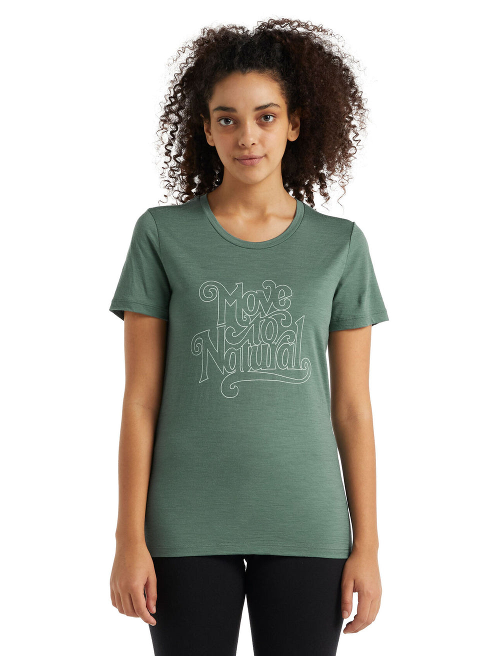 Icebreaker Women Tech Lite II SS Tee Move to Natural Sage