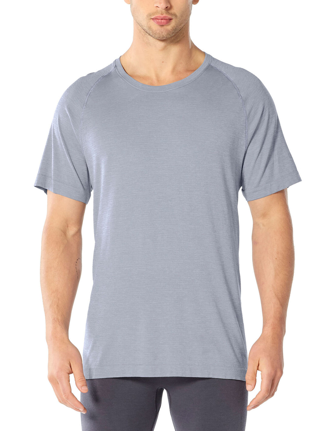 Icebreaker Motion Seamless SS Crewe Mineral Heather