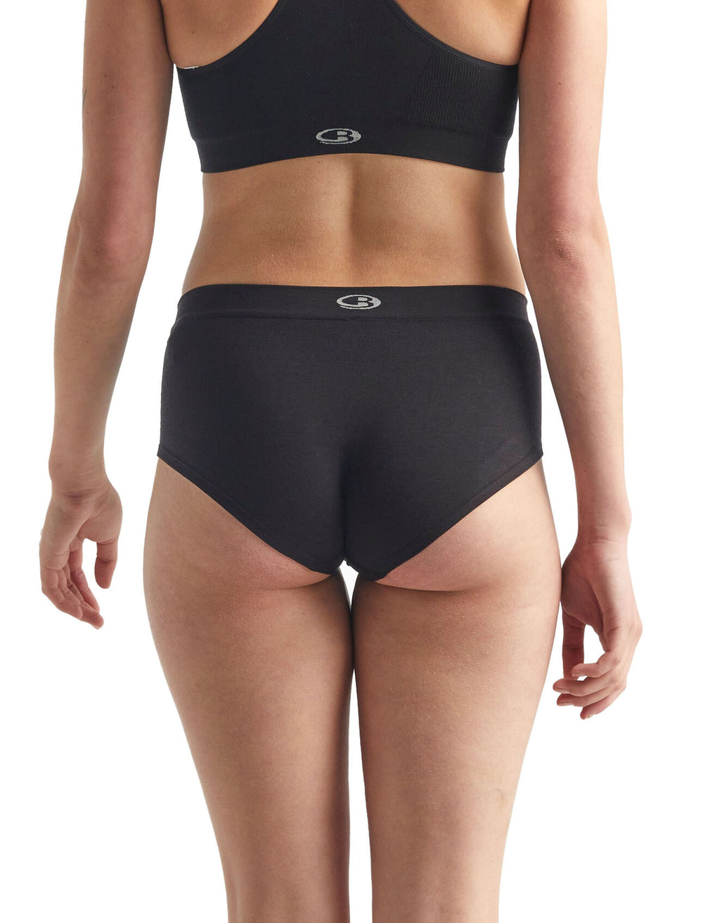 Icebreaker Womens Anatomica Seamless Sport Hipkini Black
