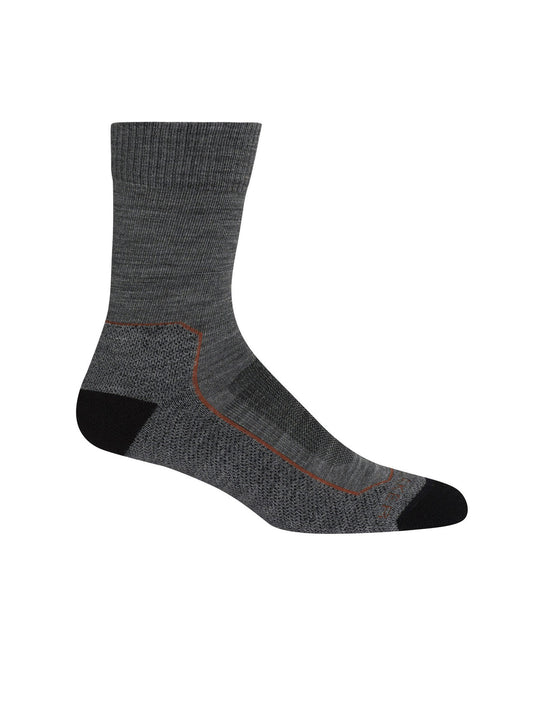 Icebreaker Womens Hike+ Light Crew Gritstone Heather