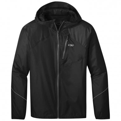 Outdoor Research Mens Helium Rain Jacket Black