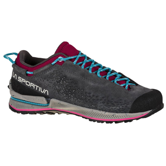 La Sportiva TX2 Evo Leather Women Carbon/Red Plum Approach Shoe