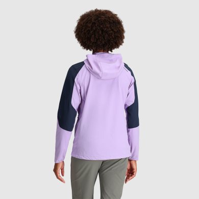 OUTDOOR RESEARCH Womens Ferrosi Hoodie Lavender/Naval Blue