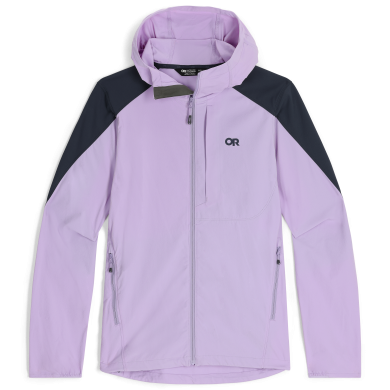 OUTDOOR RESEARCH Womens Ferrosi Hoodie Lavender/Naval Blue