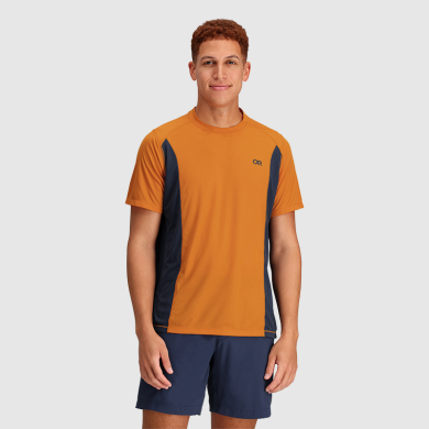 OUTDOOR RESEARCH Mens Echo T-Shirt Marmalade/Naval Blue