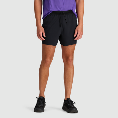 OUTDOOR RESEARCH Mens Swift Lite Shorts - 5 Inch Inseam Black