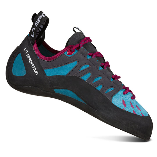 La Sportiva Tarantulace Womens Climbing Shoe Topaz/Red Plum