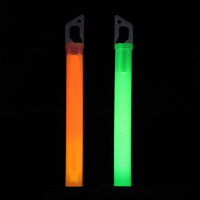 LifeSystems 15H Glow Sticks – Green/Orange (2 Pack)