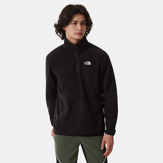 The North Face Mens 100 Glacier Fleece QZ TNF Black