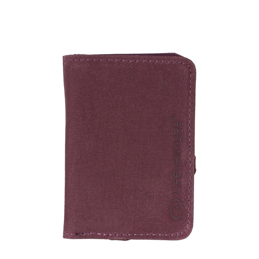 LIFE VENTURE RFID CARD WALLET Aubergine