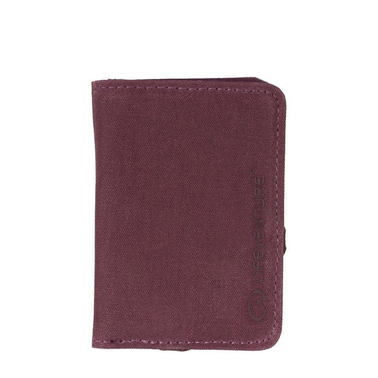 LIFE VENTURE RFID CARD WALLET Aubergine