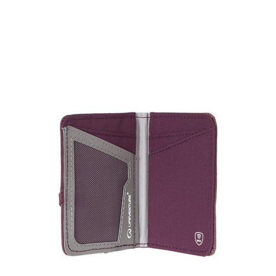 LIFE VENTURE RFID CARD WALLET Aubergine