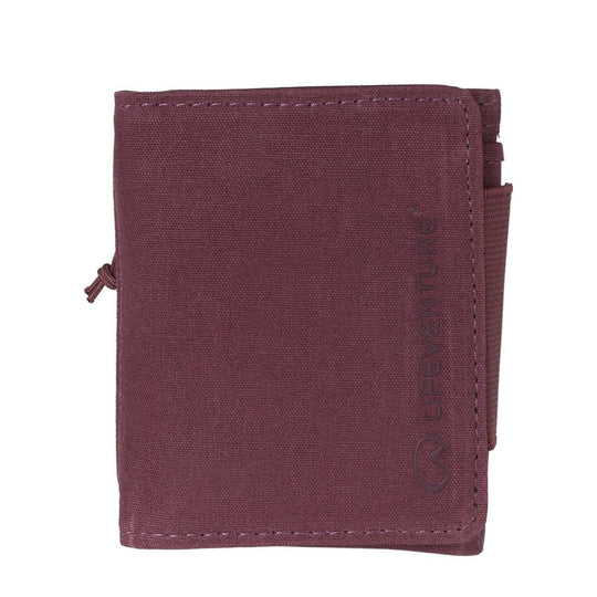 LIFE VENTURE RFID TRI-FOLD WALLET Aubergine