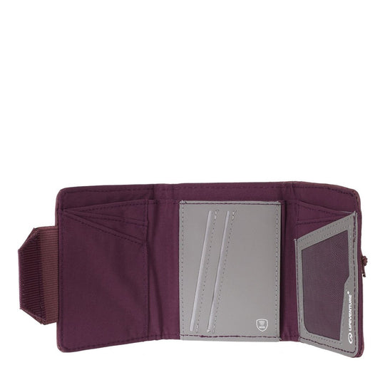 LIFE VENTURE RFID TRI-FOLD WALLET Aubergine