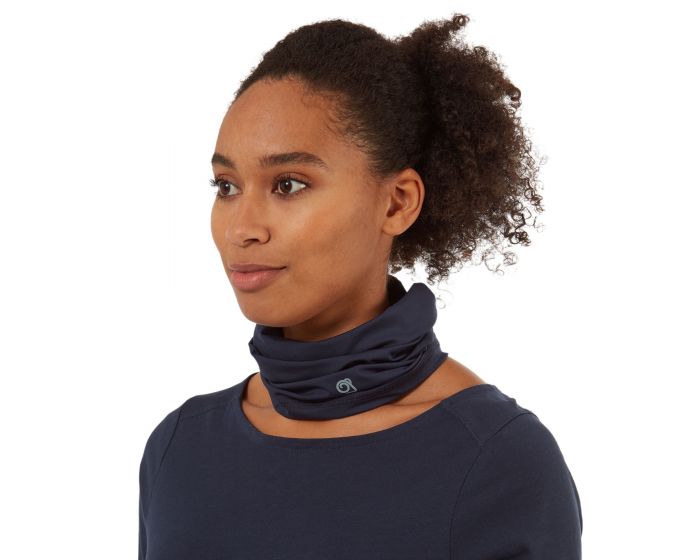 Craghoppers HEIQ ViroBlock Neck and Face Scarf Navy Marl