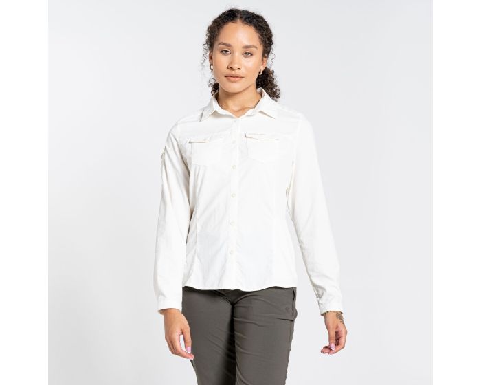 Craghoppers NosiLife Adventure II Long Sleeved Shirt Sea Salt